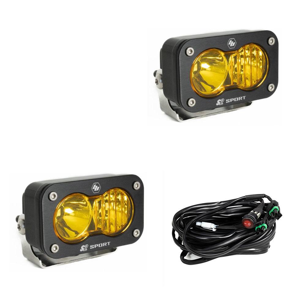 Baja Designs 547813 S2 Sport Black LED Auxiliary Light Pod Pair