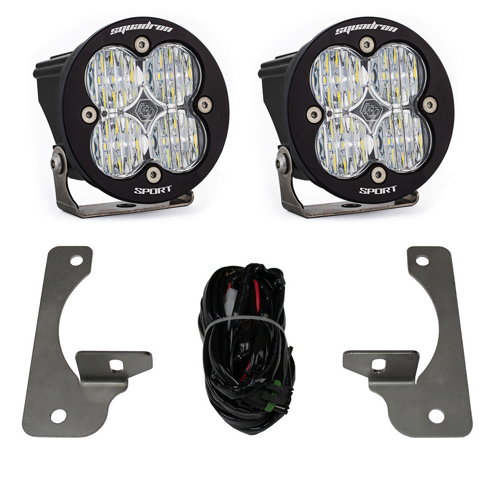Baja Designs 587523 Squadron-R Sport Fog Pocket Light Kit for Select Jeep Wrangler, Jeep Wrangler JK