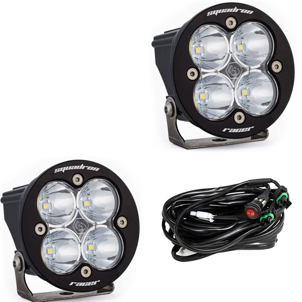 Baja Designs 737801 Squadron-R Racer Edition LED Auxiliary Light Pod Pair