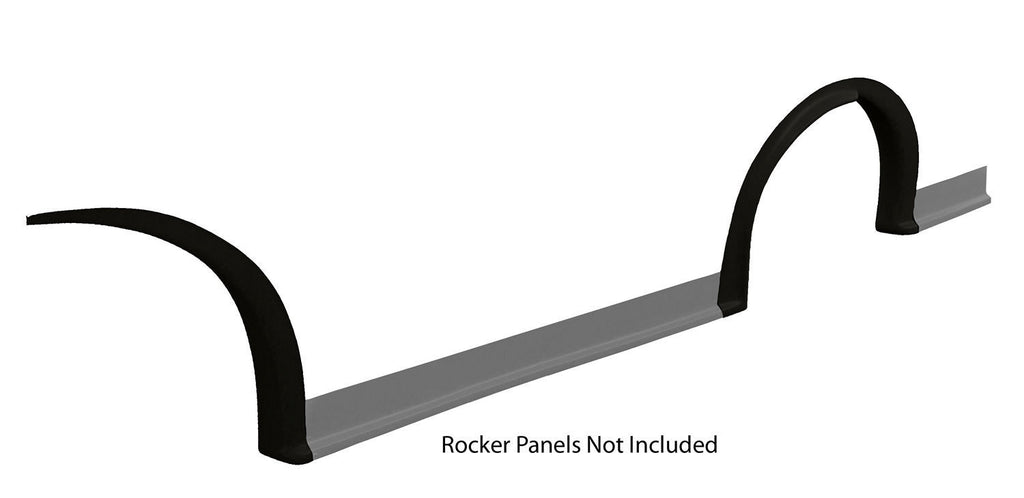 FIVESTAR 007-261-BL MD3 Wheel Flares Dirt Black Left