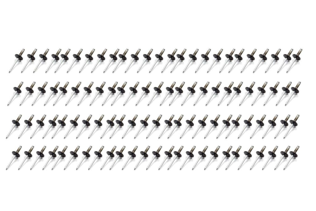 FIVESTAR 814B-100L Lrg Hd Rivet Black Multi -grip 100pk
