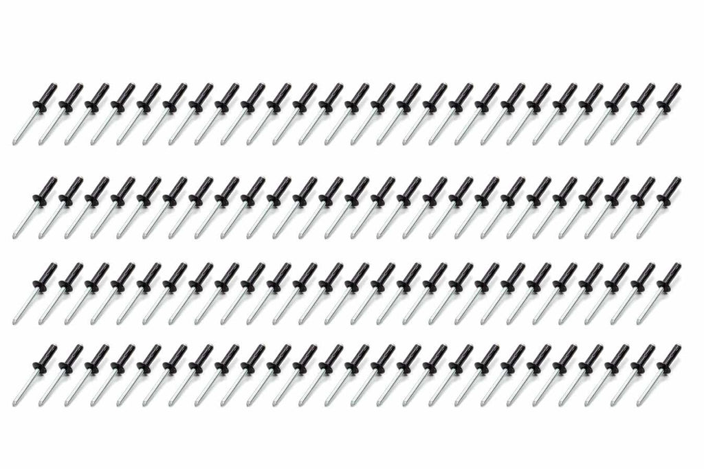 FIVESTAR 814B-100S Sm Hd Rivet Black Multi -grip 100pk