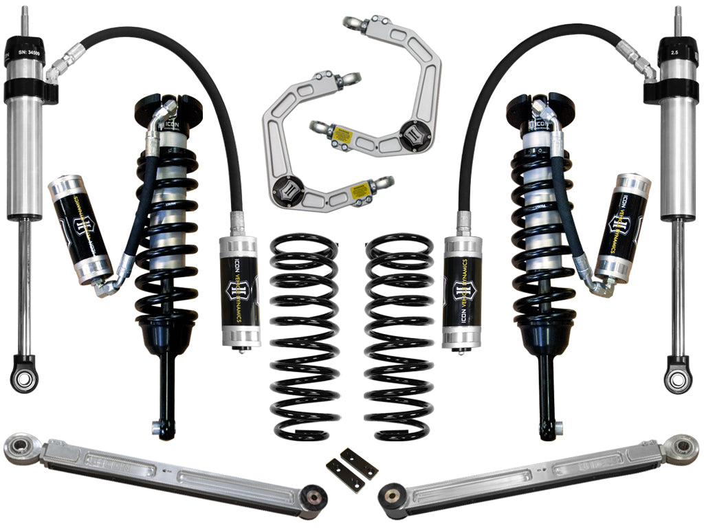 ICON Vehicle Dynamics K53055 03-09 4RUNNER/FJ 0-3.5" STAGE 5 SUSPENSION SYSTEM W BILLET UCA for Select Toyota 4Runner, Toyota FJ Cruiser