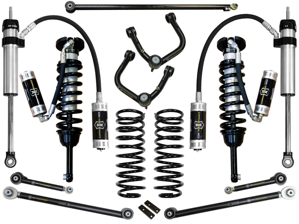 ICON Vehicle Dynamics K53056T 03-09 4RUNNER/FJ 0-3.5" STAGE 6 SUSPENSION SYSTEM W TUBULAR UCA for Select Toyota 4Runner, Toyota FJ Cruiser