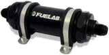 FUELAB FUEL SYSTEMS 82811-1 Fuel Filter In-Line 5in 40 Micron Stainless 6AN