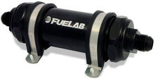 Load image into Gallery viewer, FUELAB FUEL SYSTEMS 82823-1 Fuel Filter In-Line 5in 100 Micron Stainles 10AN