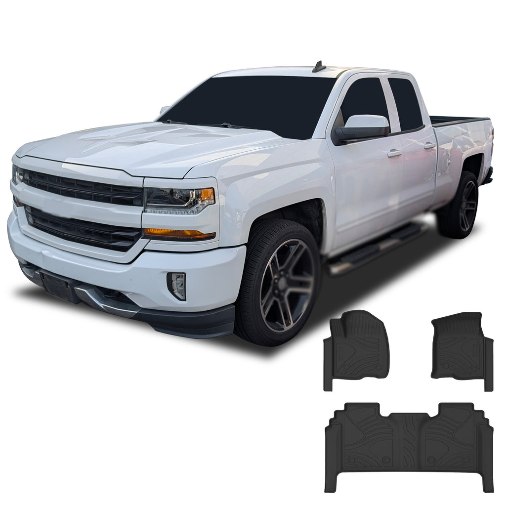 Black Horse Off Road FMCSI19 Totaliner Heavy Duty Floor Liner for Select Chevrolet Silverado
