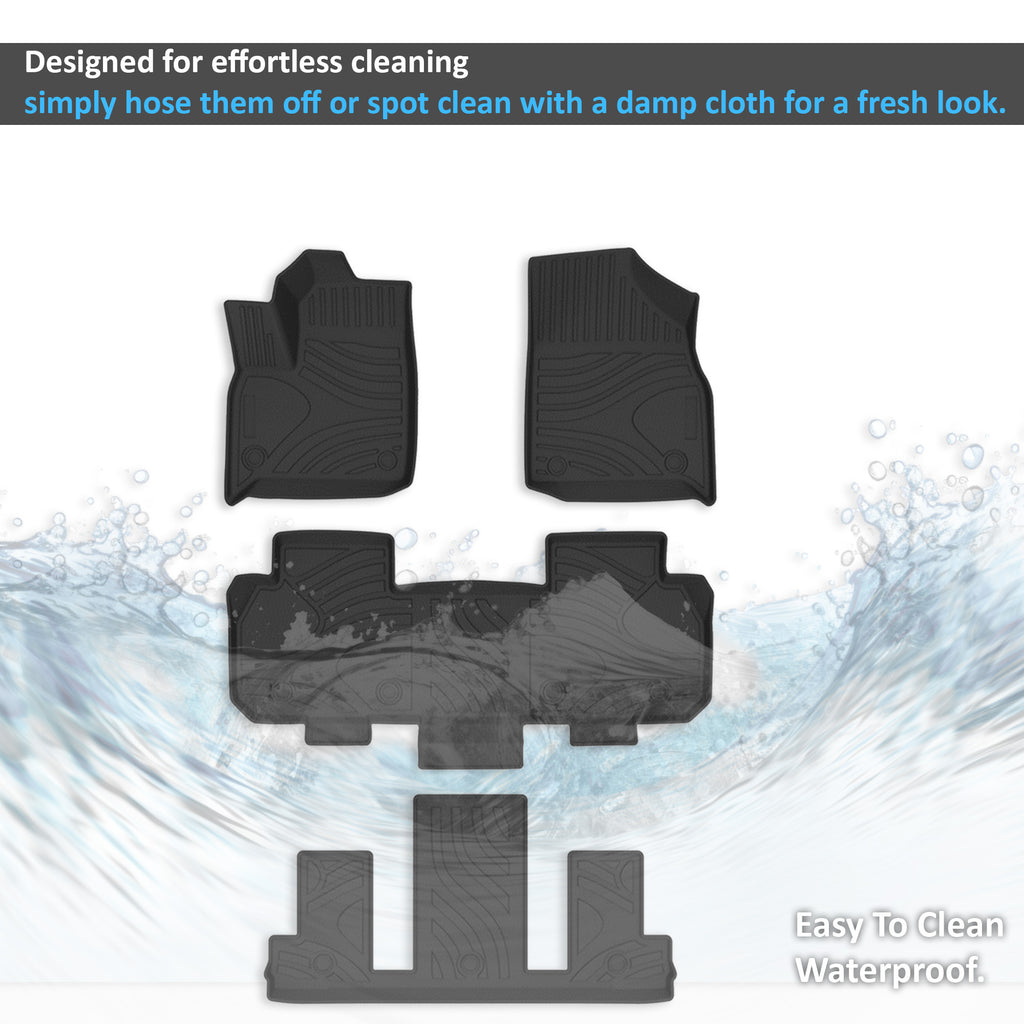 Black Horse Off Road FMCTR18 Totaliner Heavy Duty Floor Liner for Select Chevrolet Traverse