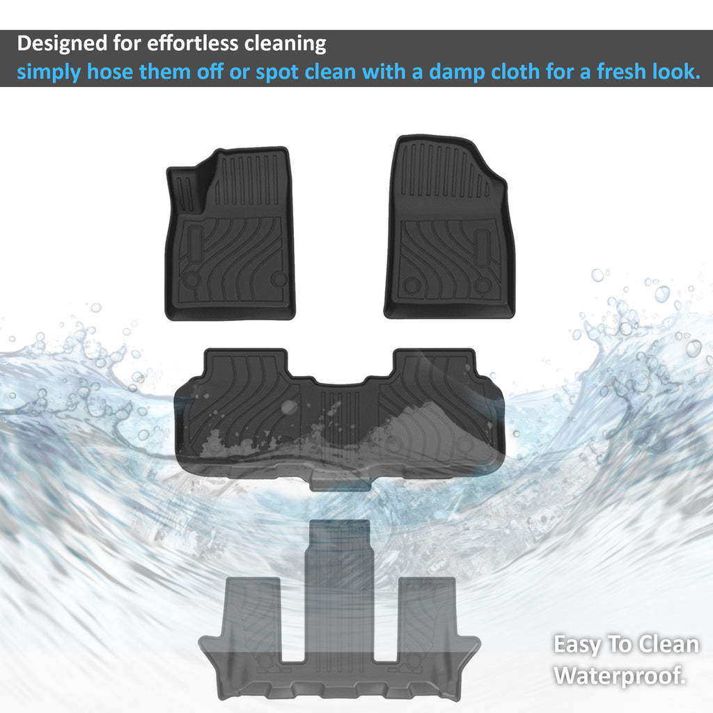 Black Horse Off Road FMGAC21 Totaliner Heavy Duty Floor Liner for Select GMC Acadia