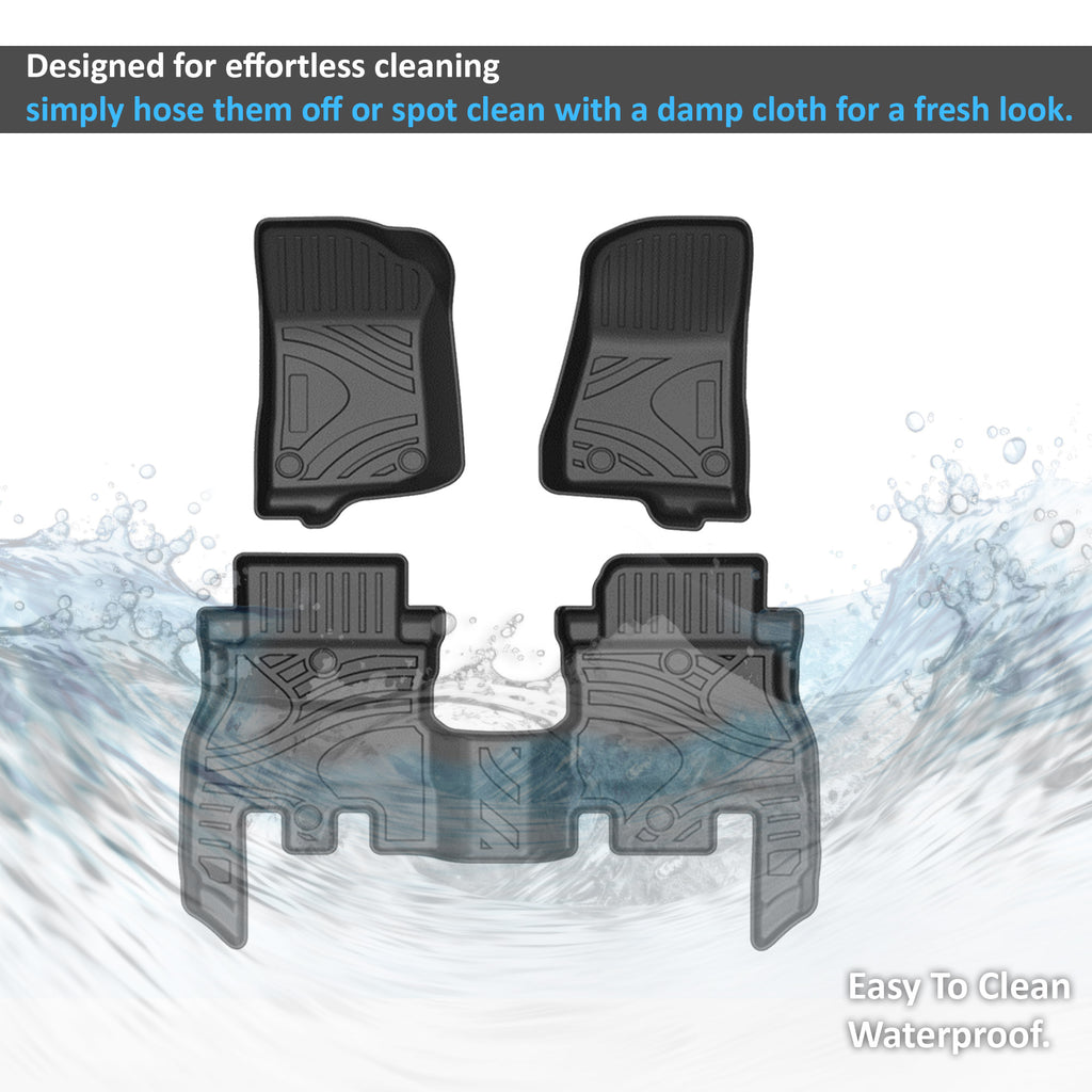 Black Horse Off Road FMJJL18 Totaliner Heavy Duty Floor Liner for Select Jeep Wrangler