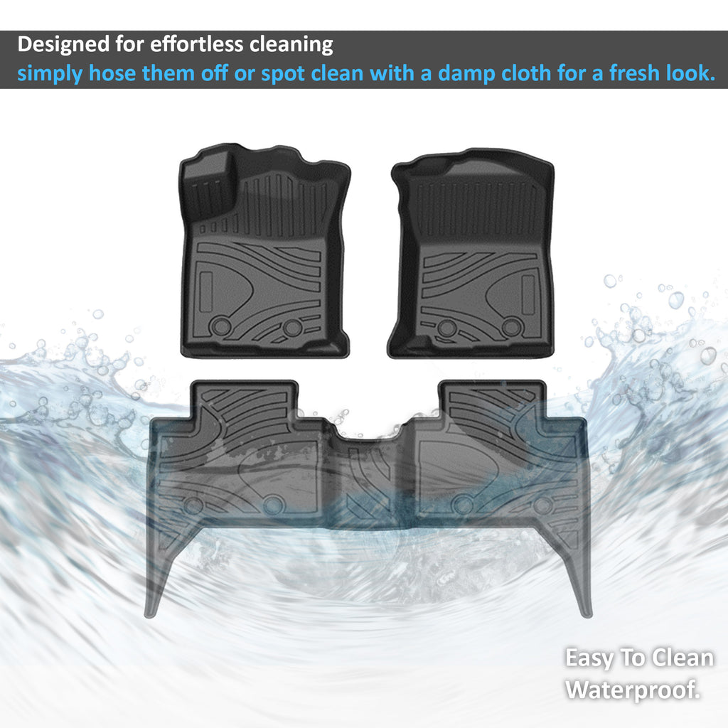 Black Horse Off Road FMTTO18 Totaliner Heavy Duty Floor Liner for Select Toyota Tacoma