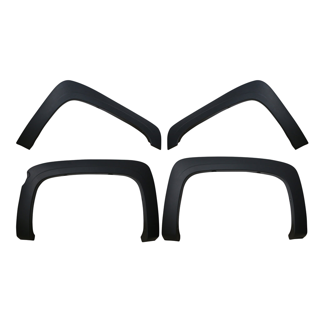 Black Horse Off Road FOESI14 OE Factory Style Fender Flares for Select Chevrolet Silverado 1500, Chevrolet Silverado HD, Chevrolet Silverado HD