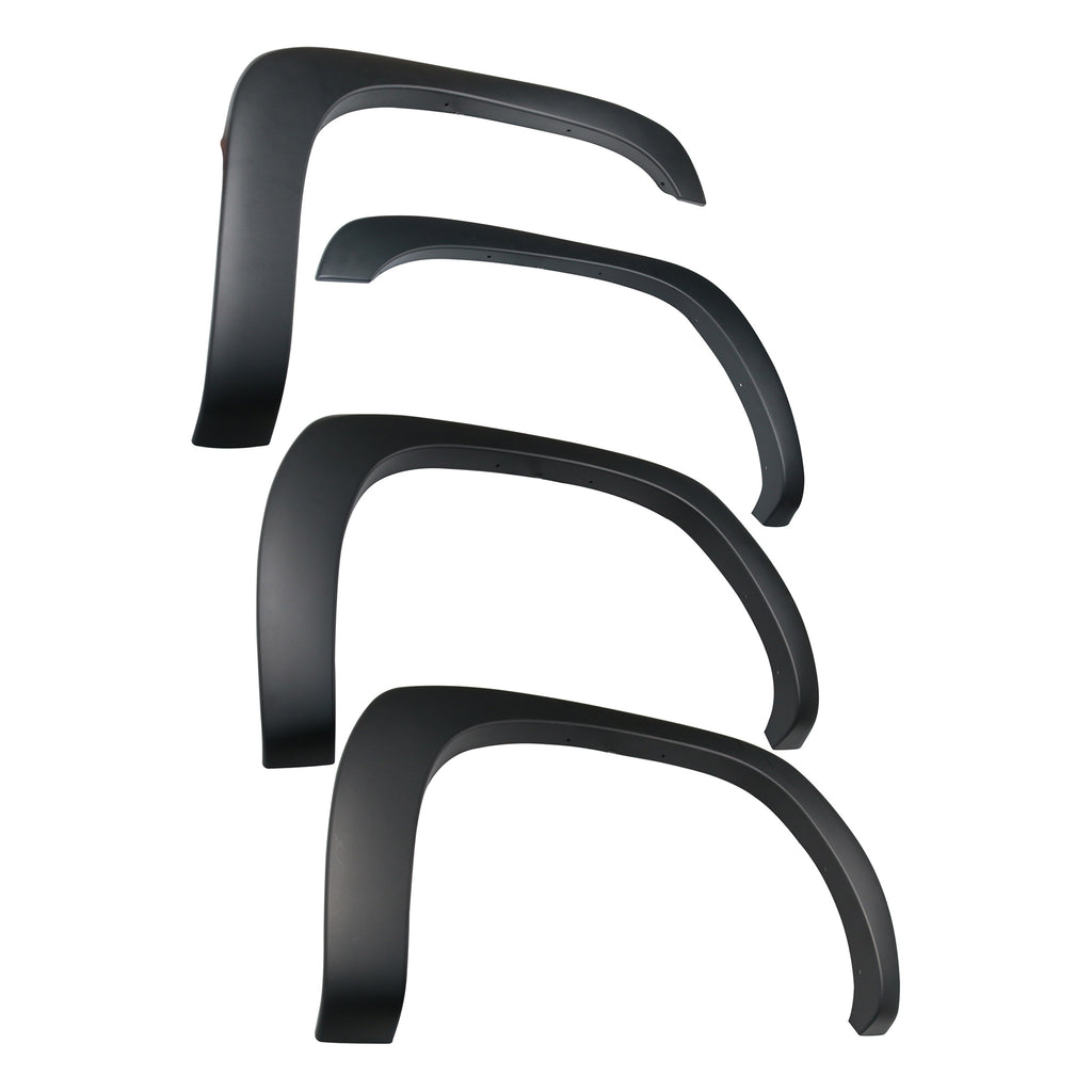 Black Horse Off Road FOESI99 OE Factory Style Fender Flares for Select Chevrolet Silverado 1500, Chevrolet Silverado 2500, Chevrolet Silverado HD, Chevrolet Silverado