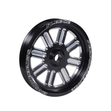 Load image into Gallery viewer, Fleece Performance FPE-34211-BLK-SPK Cummins Dual Pump Spoke Pulley (for use with FPE dual pump bracket) Black for Select Dodge Ram 2500, Dodge Ram 3500, Ram 2500, Ram
