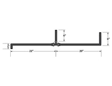 Load image into Gallery viewer, Fleece Performance FPE-34257-A Universal pre-formed 5/8" hose with 90 degree ends and T-fitting