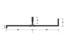 Load image into Gallery viewer, Fleece Performance FPE-34258-A Universal pre-formed 5/8" hose w/ 90 degree ends and T-fitting (1" ID on the T)