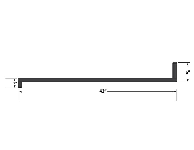 Fleece Performance FPE-34574-A Universal pre-formed 5/8" hose with 90 degree ends