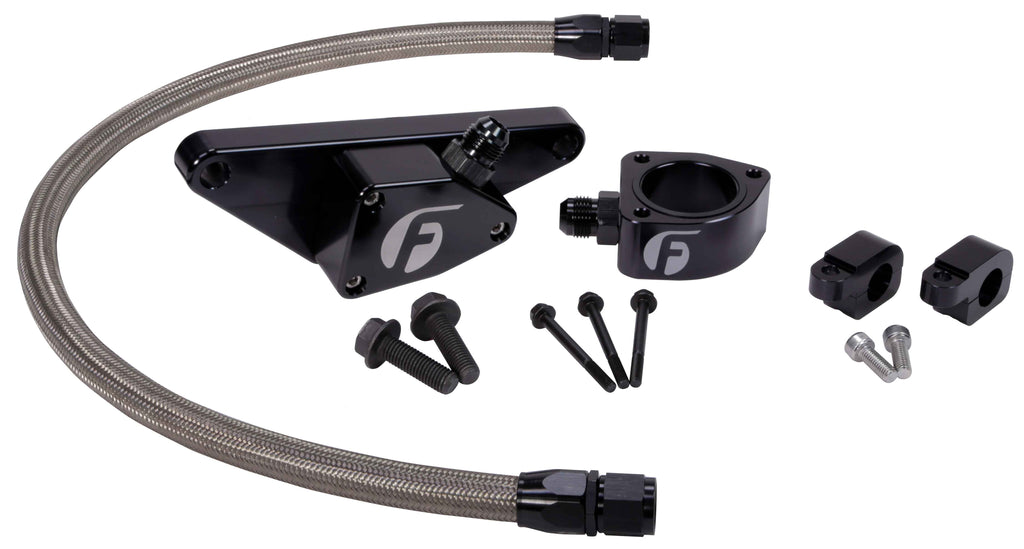 Fleece Performance FPE-CLNTBYPS-CUMMINS-MAN-SS Cummins Coolant Bypass Kit (2003-2007 Manual Transmission) for Select Dodge Ram 2500, Dodge Ram