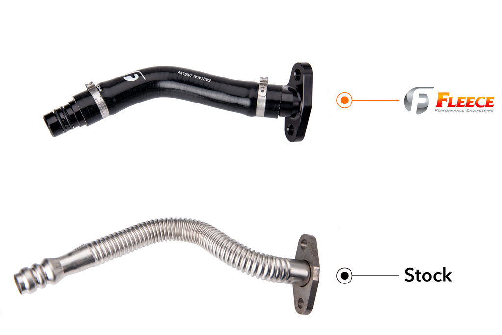 Fleece Performance FPE-CTDT-CW-KIT Turbo Drain Tube Kit for 2003-2007 5.9L Cummins for Select Dodge Ram 2500, Dodge Ram