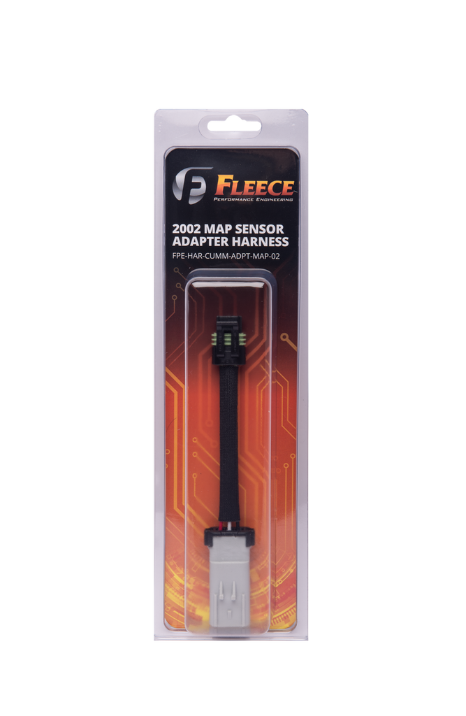 Fleece Performance FPE-HAR-CUMM-ADPT-MAP-02 MY 2002 Cummins MAP Sensor Adapter Harness for Select Dodge Ram 2500, Dodge Ram