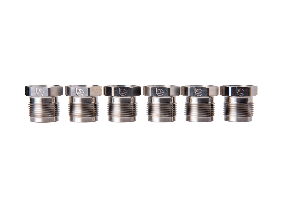 Fleece Performance FPE-CUMM-SSFTN Stainless Steel Fuel Supply Tube Nuts for 5.9/6.7L Cummins for Select Dodge Ram 2500, Dodge Ram 3500, Ram 2500, Ram