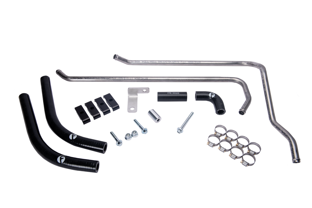 Fleece Performance FPE-CUMM-SSHCL-12V Replacement Heater Core Line Kit For 1989-1998 12 valve Cummins for Select Dodge D250, Dodge D350