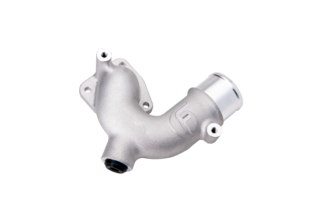 Fleece Performance FPE-CUMM-TH-19 Replacement Thermostat Housing with Auxiliary Port (2019+ RAM 6.7L Cummins) for Select Ram 2500, Ram