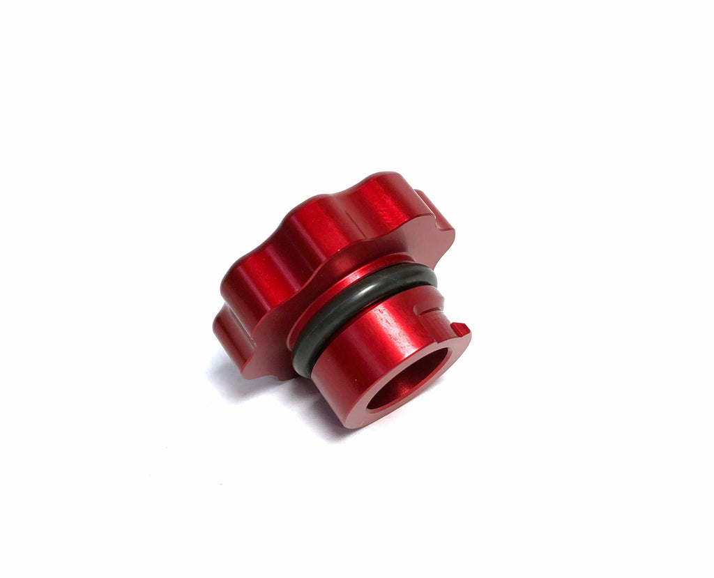 Fleece Performance FPE-DMAX-OC-RED 2001-2016 Duramax Oil Cap Red for Select Chevrolet Silverado HD, Chevrolet Silverado HD Classic, Chevrolet Silverado 3500, Chevrolet Silverado Classic, Chevrolet Silverado HD, GMC Sierra HD, GMC Sierra HD Classic, GMC