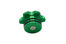 Load image into Gallery viewer, Fleece Performance FPE-FC-1316-GRN Fleece Performance Green Anodized Billet Fuel Cap for 2013-2018 Cummins for Select Ram 2500, Ram