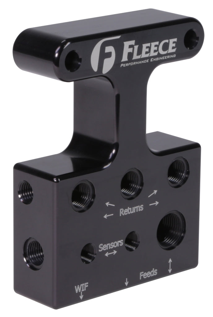 Fleece Performance FPE-FFD-RF-3G-67 2007.5-2009 - 3rd Gen 6.7L Dodge/Cummins Fuel Distribution Block for Select Dodge Ram 2500, Dodge Ram