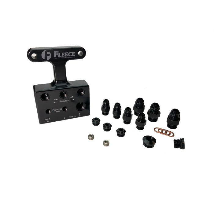 Fleece Performance FPE-FFD-RF-3G 2003-2007 - 3rd Gen Dodge/Cummins Fuel Distribution Block for Select Dodge Ram 2500, Dodge Ram