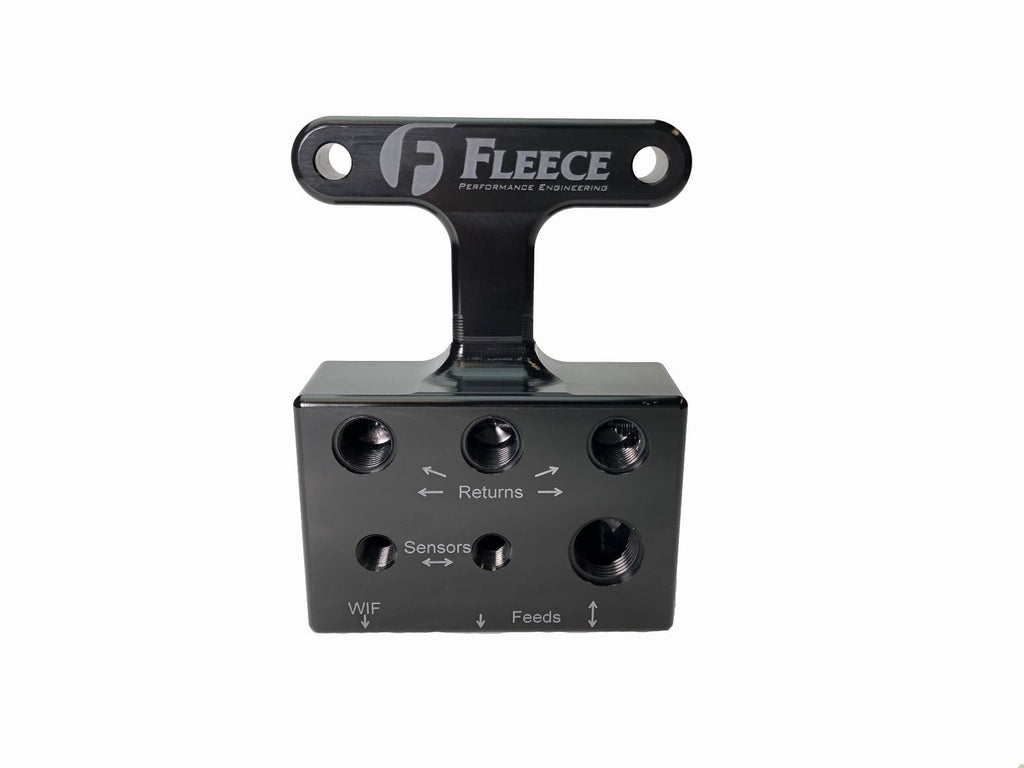 Fleece Performance FPE-FFD-RF-3G 2003-2007 - 3rd Gen Dodge/Cummins Fuel Distribution Block for Select Dodge Ram 2500, Dodge Ram