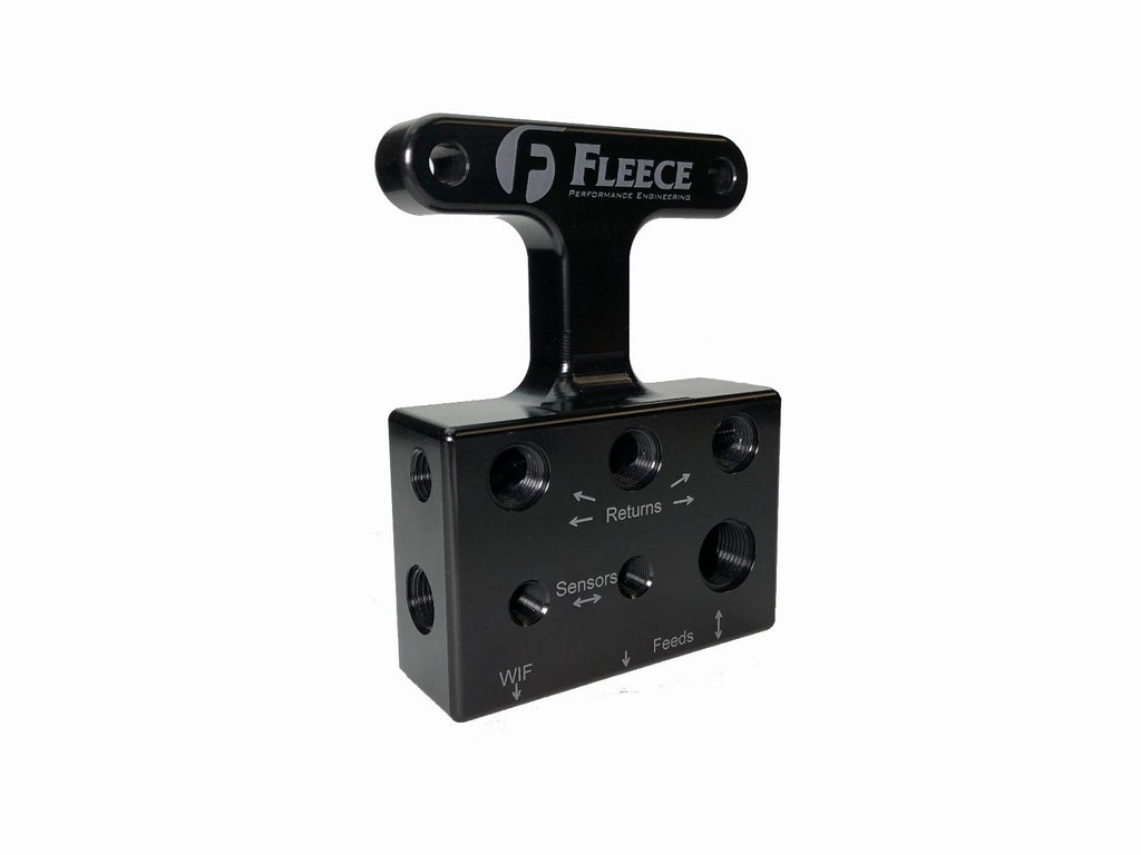 Fleece Performance FPE-FFD-RF-3G 2003-2007 - 3rd Gen Dodge/Cummins Fuel Distribution Block for Select Dodge Ram 2500, Dodge Ram