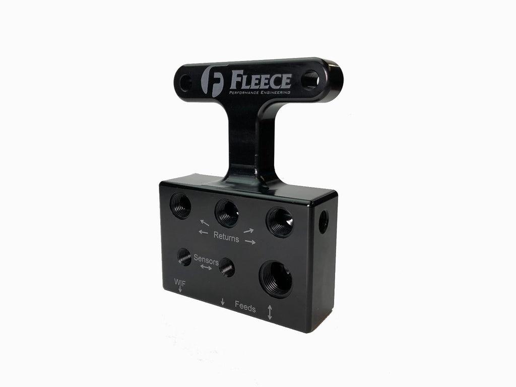 Fleece Performance FPE-FFD-RF-3G 2003-2007 - 3rd Gen Dodge/Cummins Fuel Distribution Block for Select Dodge Ram 2500, Dodge Ram