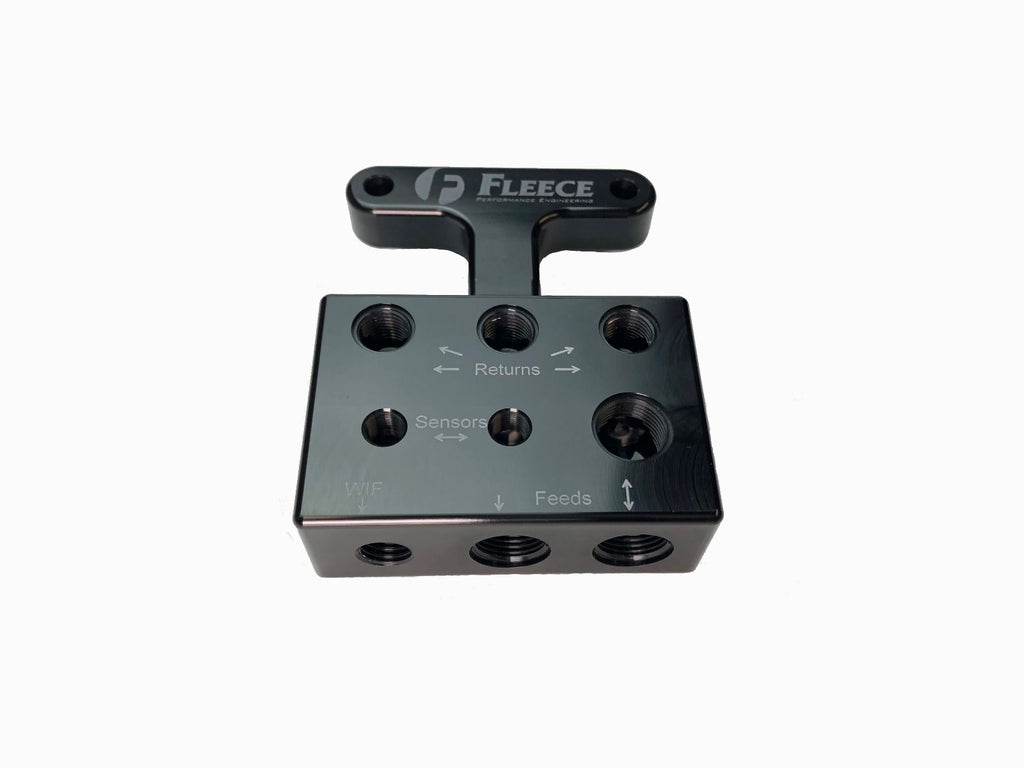 Fleece Performance FPE-FFD-RF-3G 2003-2007 - 3rd Gen Dodge/Cummins Fuel Distribution Block for Select Dodge Ram 2500, Dodge Ram