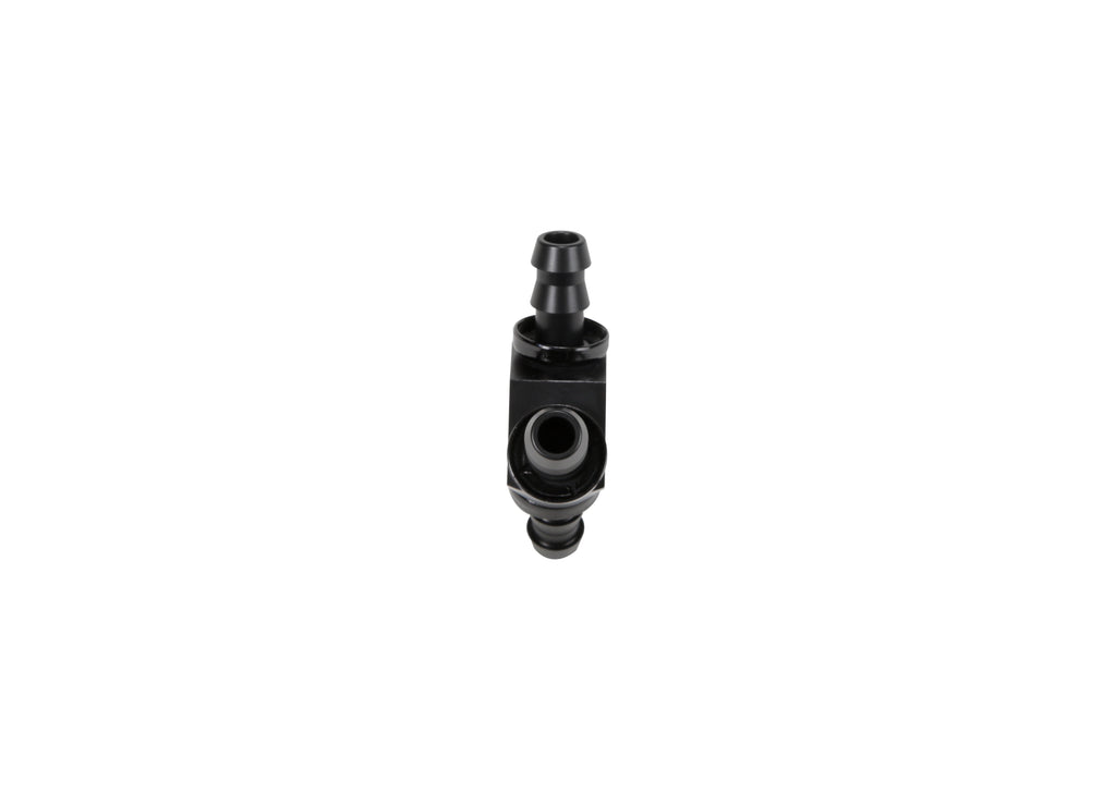 Fleece Performance FPE-FIT-Y06-BLK 3/8" Black Anodized Aluminum Y Barbed Fitting (For -6 Pushlock Hose)