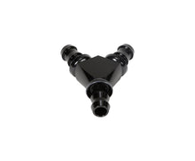 Load image into Gallery viewer, Fleece Performance FPE-FIT-Y08-BLK 1/2" Black Anodized Aluminum Y Barbed Fitting (For -8 Pushlock Hose)