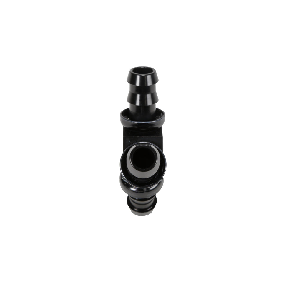 Fleece Performance FPE-FIT-Y08-BLK 1/2" Black Anodized Aluminum Y Barbed Fitting (For -8 Pushlock Hose)