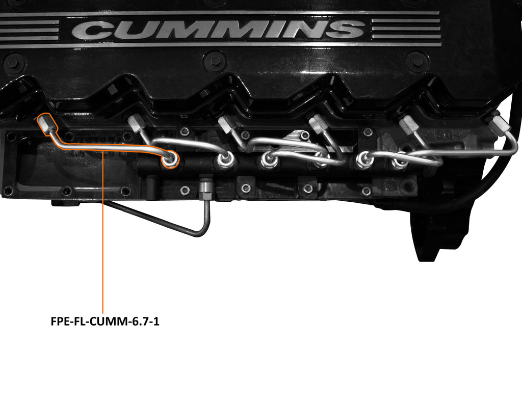 Fleece Performance FPE-FL-CUMM-6.7-1 2007.5'-2018' 6.7L Dodge Cummins #1 Injection line for Select Dodge Ram 2500, Dodge Ram 3500, Ram 2500, Ram
