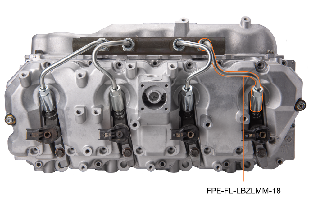 Fleece Performance FPE-FL-LBZLMM-18 LBZ/LMM Duramax High Pressure Injection Line (#1 and #8) for Select Chevrolet Silverado HD, Chevrolet Silverado HD Classic, Chevrolet Silverado 3500, Chevrolet Silverado Classic, Chevrolet Silverado HD, GMC Sierra HD,