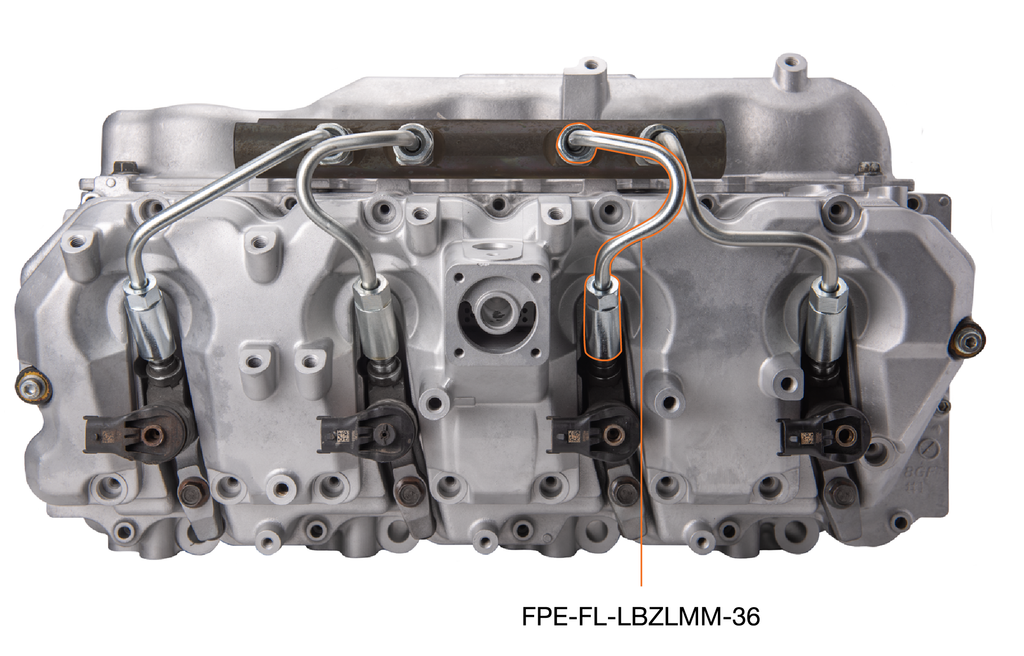 Fleece Performance FPE-FL-LBZLMM-36 LBZ/LMM Duramax High Pressure Injection Line (#3 and #6) for Select Chevrolet Silverado HD, Chevrolet Silverado HD Classic, Chevrolet Silverado 3500, Chevrolet Silverado Classic, Chevrolet Silverado HD, GMC Sierra HD,