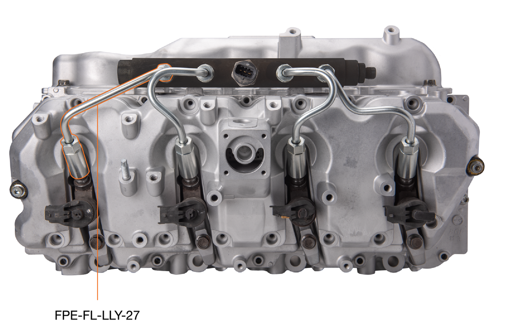 Fleece Performance FPE-FL-LLY-27 LLY Duramax High Pressure Injection Line (#2 and #7) for Select Chevrolet Silverado HD, Chevrolet Silverado 3500, GMC Sierra HD, GMC Sierra