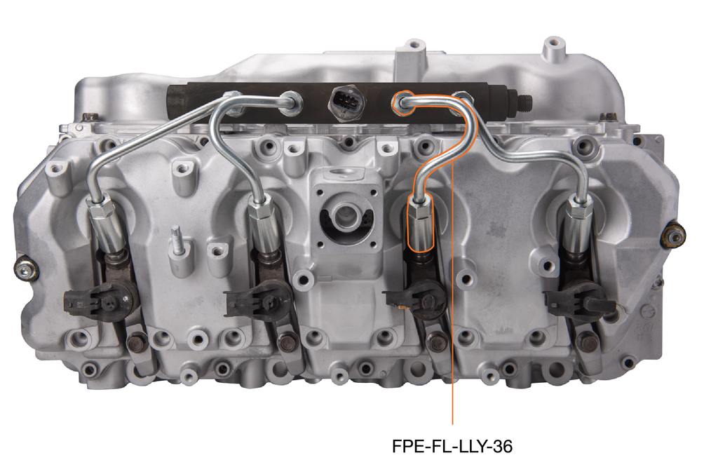 Fleece Performance FPE-FL-LLY-36 LLY Duramax High Pressure Injection Line (#3 and #6) for Select Chevrolet Silverado HD, Chevrolet Silverado 3500, GMC Sierra HD, GMC Sierra