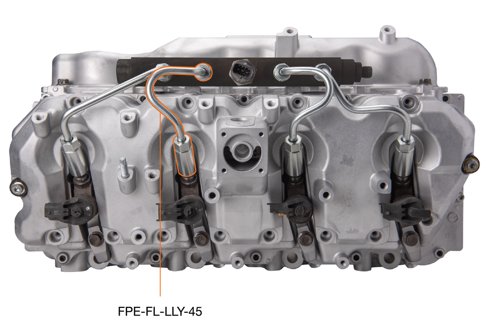 Fleece Performance FPE-FL-LLY-45 LLY Duramax High Pressure Injection Line (#4 and #5) for Select Chevrolet Silverado HD, Chevrolet Silverado 3500, GMC Sierra HD, GMC Sierra