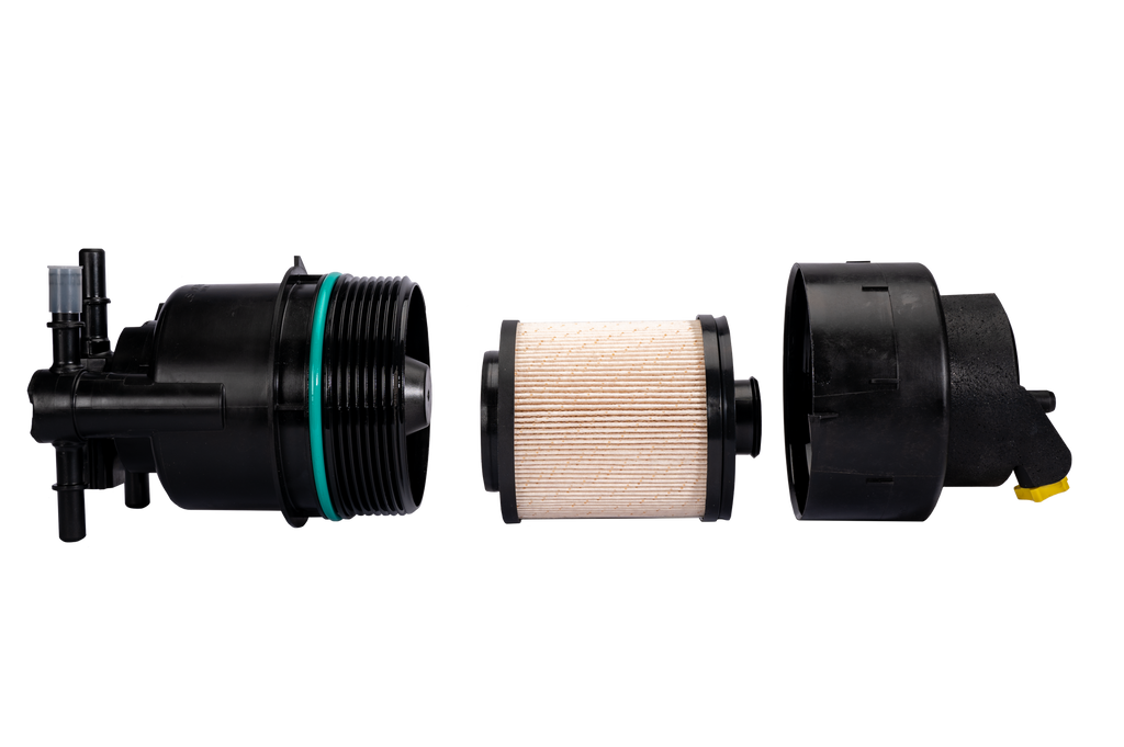 Fleece Performance FPE-FMC-FFUB-1116 Fleece Performance Under Bed Fuel Filter for 2011-2016 Ford 6.7L Power Stroke for Select Ford F-250 Super Duty, Ford F-350 Super Duty, Ford F-450 Super Duty