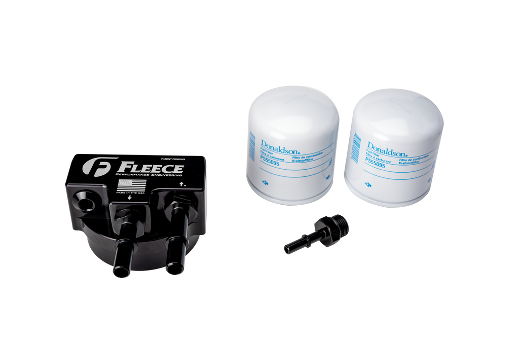 Fleece Performance FPE-FMC-UHFA-1123 Fleece Performance Engine Mounted Filter Assembly for 6.7L Ford Powerstroke for Select Ford F-250 Super Duty, Ford F-350 Super Duty, Ford F-450 Super Duty