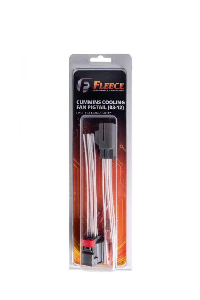Fleece Performance FPE-HAR-CUMM-CF-0312 Cummins Cooling Fan Pigtail (2003-2012) for Select Dodge Ram 2500, Dodge Ram 3500, Ram 2500, Ram