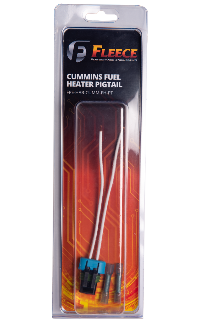 Fleece Performance FPE-HAR-CUMM-FH-PT Fuel Heater Connector and Pigtail for RAM Cummins 5.9/6.7L for Select Dodge Ram 2500, Dodge Ram 3500, Ram 2500, Ram