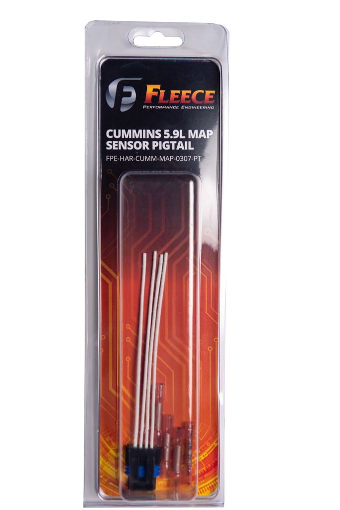 Fleece Performance FPE-HAR-CUMM-MAP-0307-PT Cummins 5.9L MAP Sensor Pigtail for Select Dodge Ram 2500, Dodge Ram