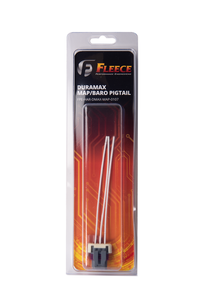 Fleece Performance FPE-HAR-DMAX-MAP-0107 Duramax MAP/BARO Sensor Pigtail (2001-2007) for Select Chevrolet Silverado HD, Chevrolet Silverado HD Classic, Chevrolet Silverado 3500, Chevrolet Silverado Classic, GMC Sierra HD, GMC Sierra HD Classic, GMC